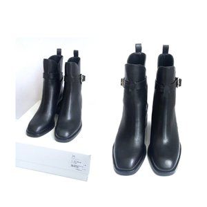 3.1 Phillip Lim Alexa Block Heel Leather Ankle Boots Bootie Sz 38 7.5 Bl…